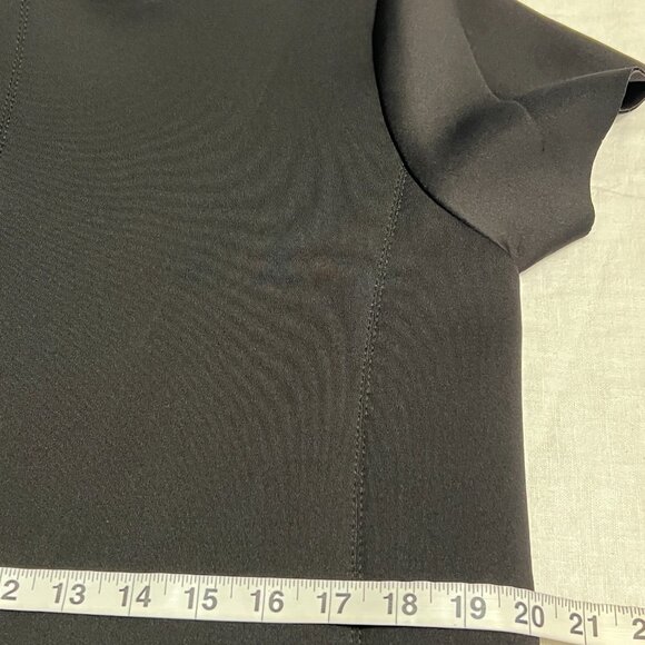 NWT Polo Ralph Lauren Black Short Sleeve Sheath Dress Women's Size 12 Minimalist - Picture 10 of 12
